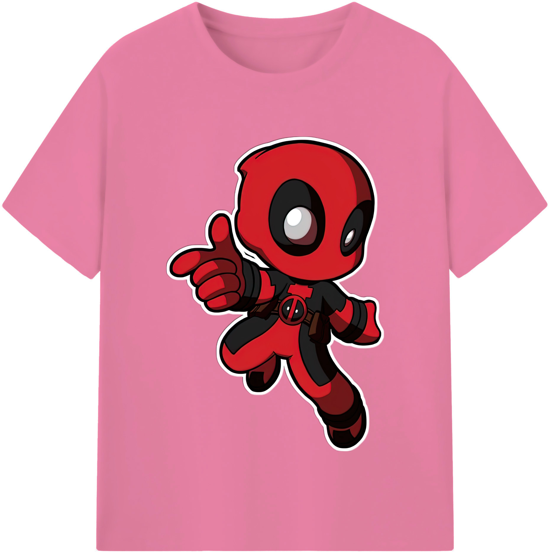 （画像用） Deadpool デッドプール 綿100％半袖Tシャツ（フロントプリント）